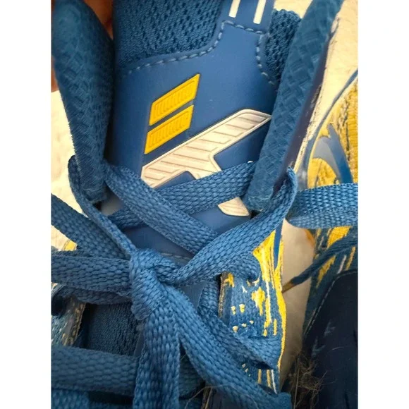 ANTA Klay‎ Thompson KT Blue Yellow Basketball Shoes Mens Size 13 warriors